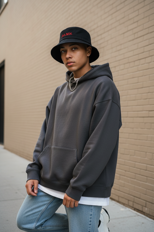 Sanders Embroidered Cotton Bucket Hat – Unisex, One Size