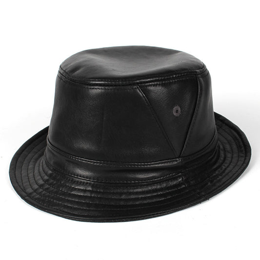 TheCapSpot - Leather Fedora Hat
