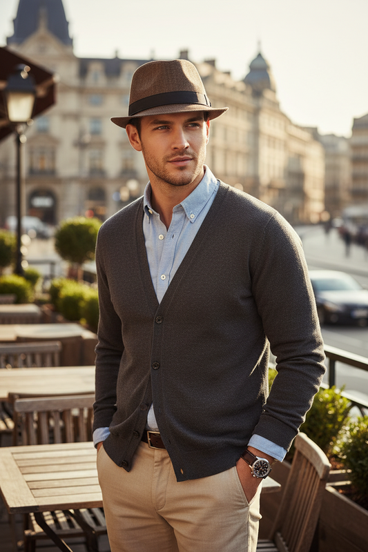 Lawrence Wide Brim Fedora Hat with Band