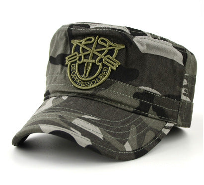 Military Cadet Cap – Special Forces Embroidered Badge, Camo, 4 Colorways