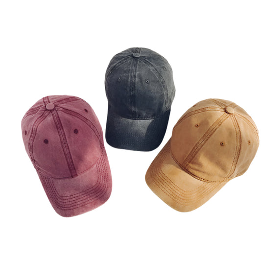 TheCapSpot - cotton denim soft top baseball cap