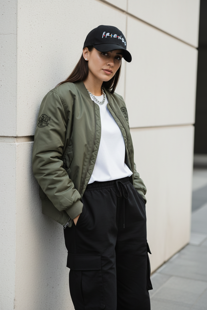 Friends Adjustable Dome Hat with Short Brim