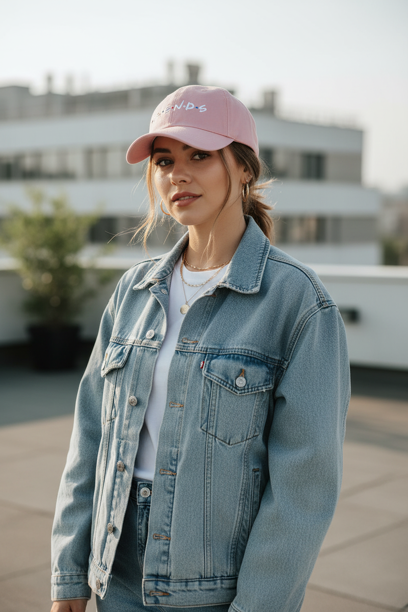 Friends Adjustable Dome Hat with Short Brim