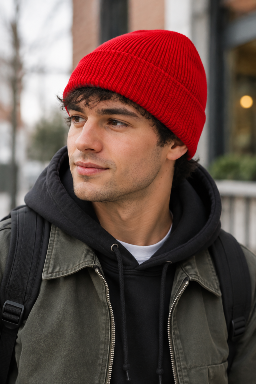 Brunson Unisex Solid Acrylic Stocking Cap Beanie