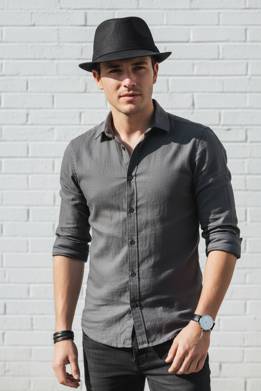 TheCapSpot - Crownover Solid Color Fedora