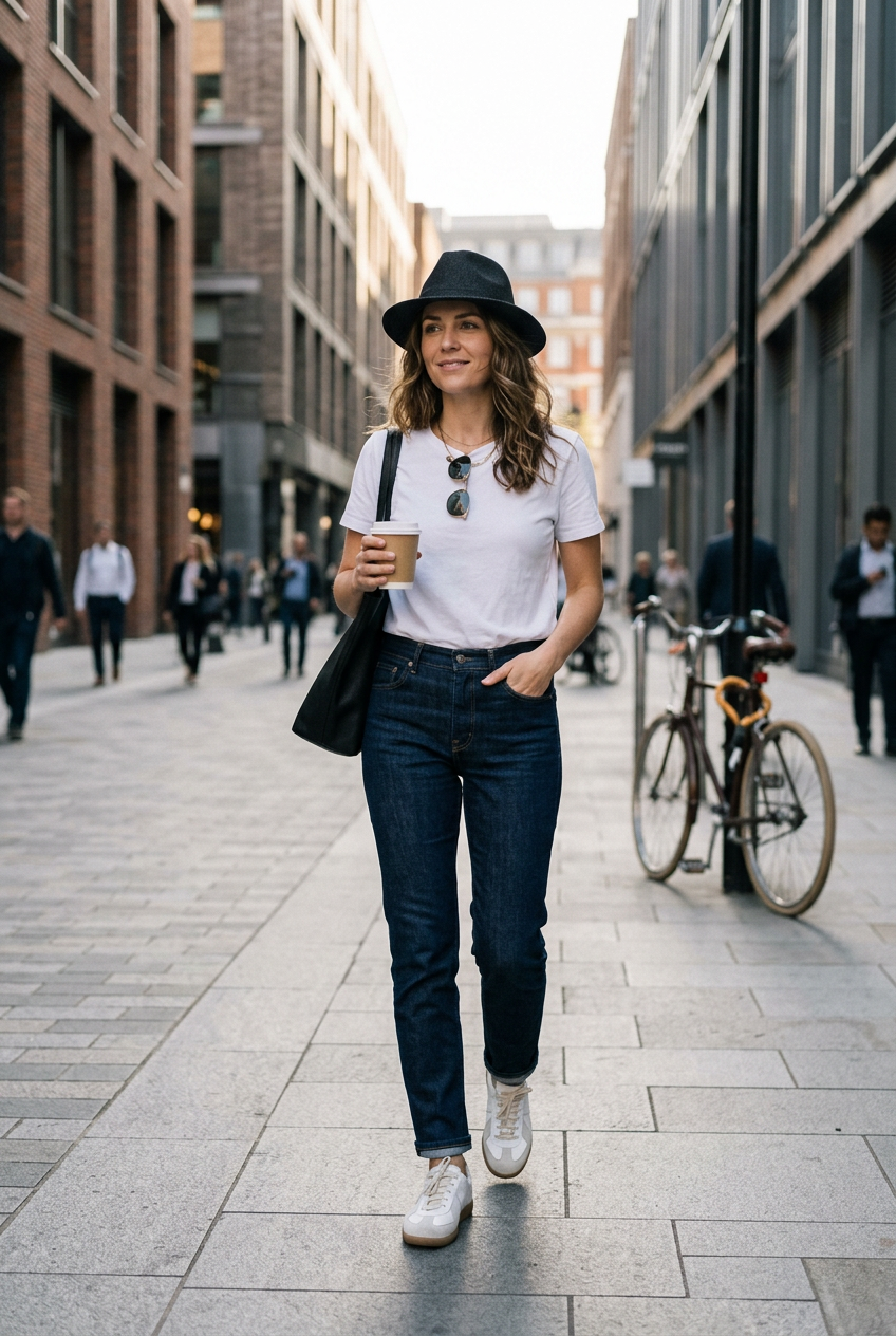 Crownover Black Solid Fedora Hat