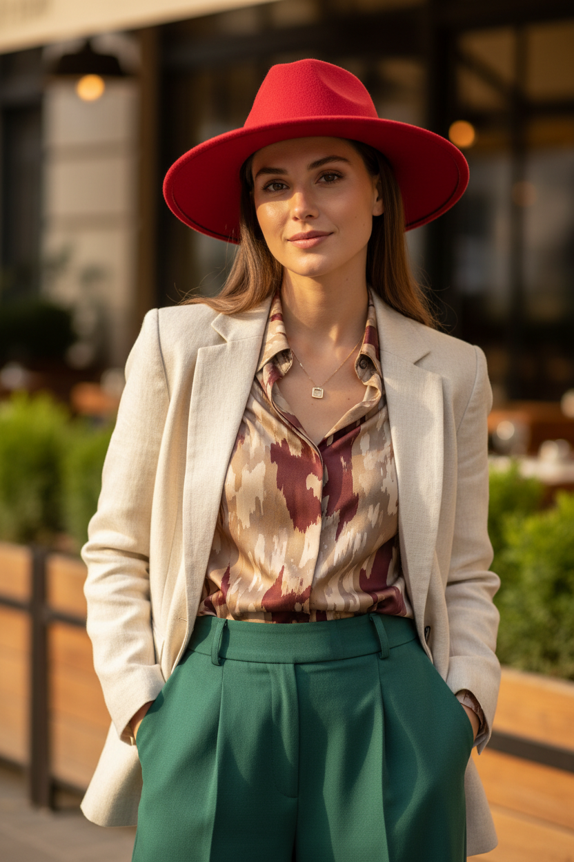 Arlington Solid Color Wool Felt Fedora Hat