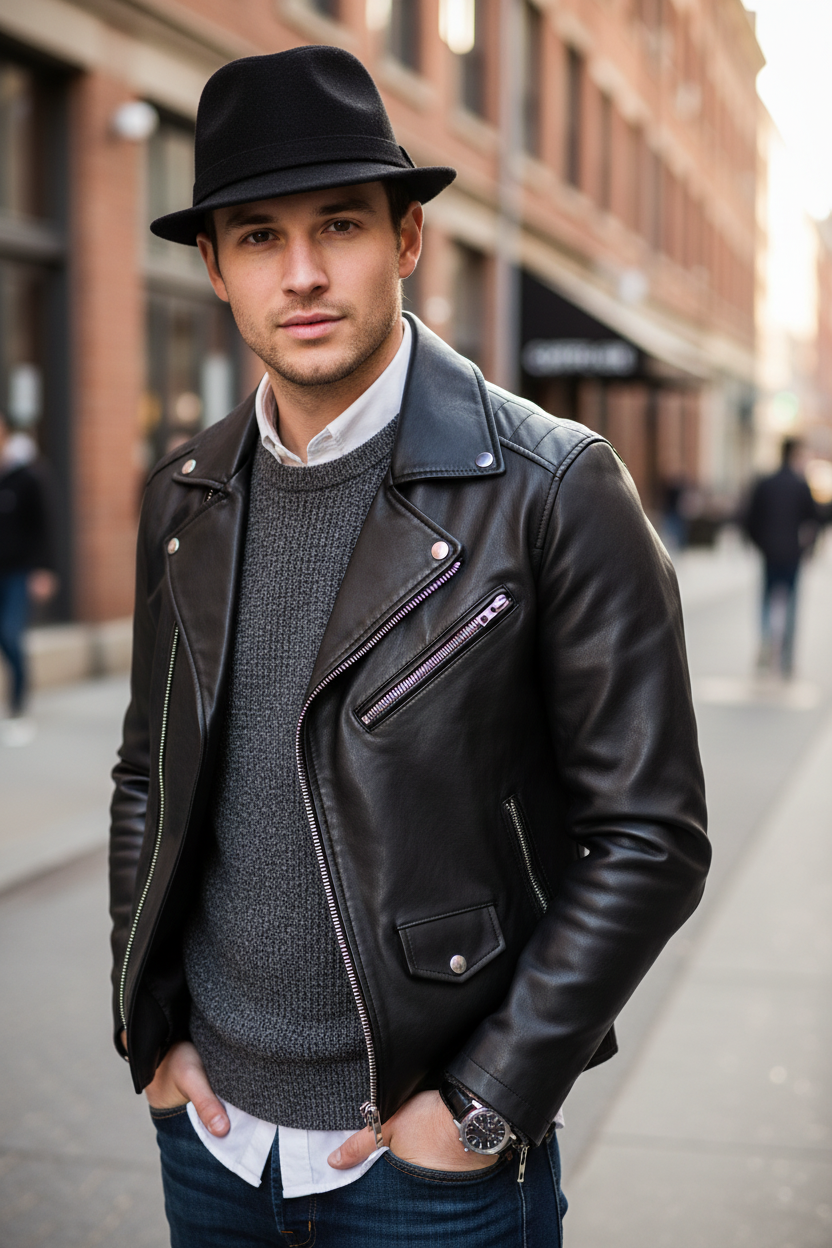 Crowley Unisex Monochrome Fedora Hat with Band