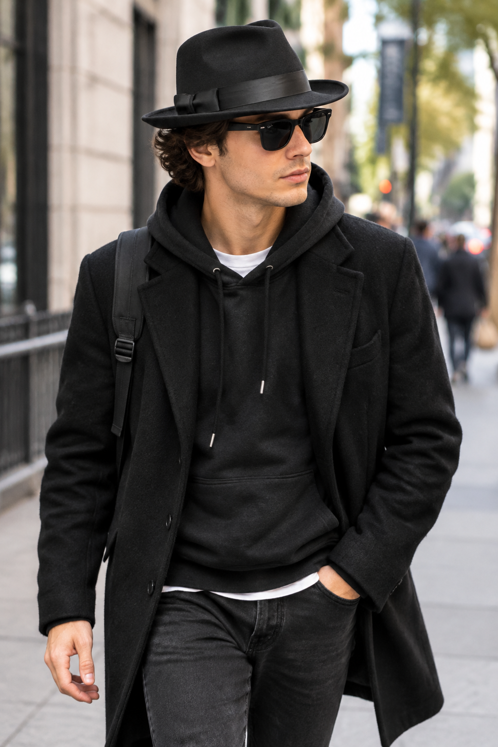 Jones Cashmere Fedora Hat with Classic Band