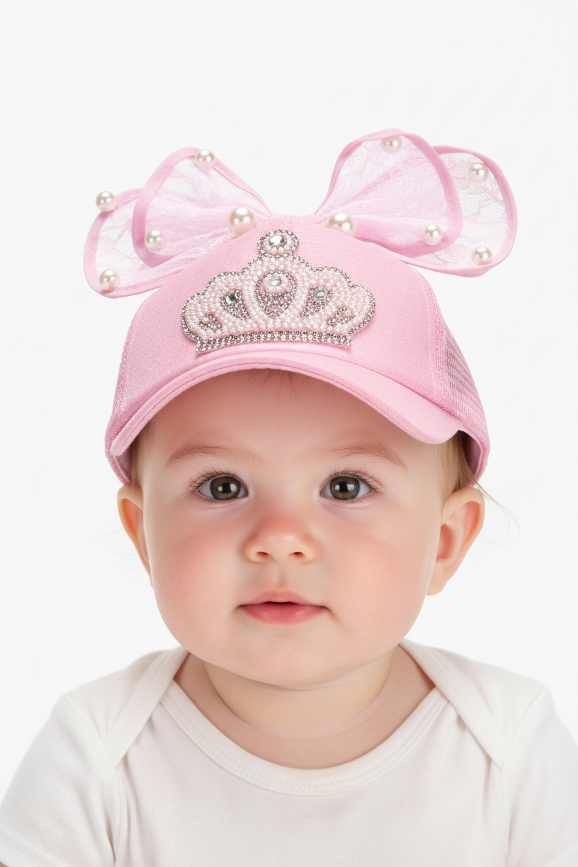 Infinity Adjustable Mesh Peaked Cap – Pink