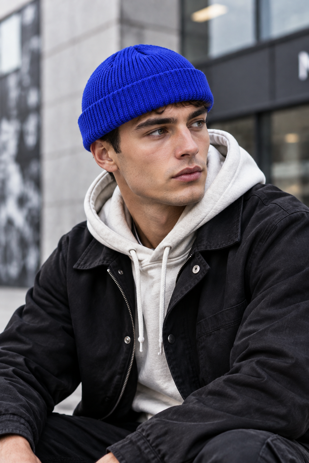 Claxton Solid Color Knitted Beanie Hat
