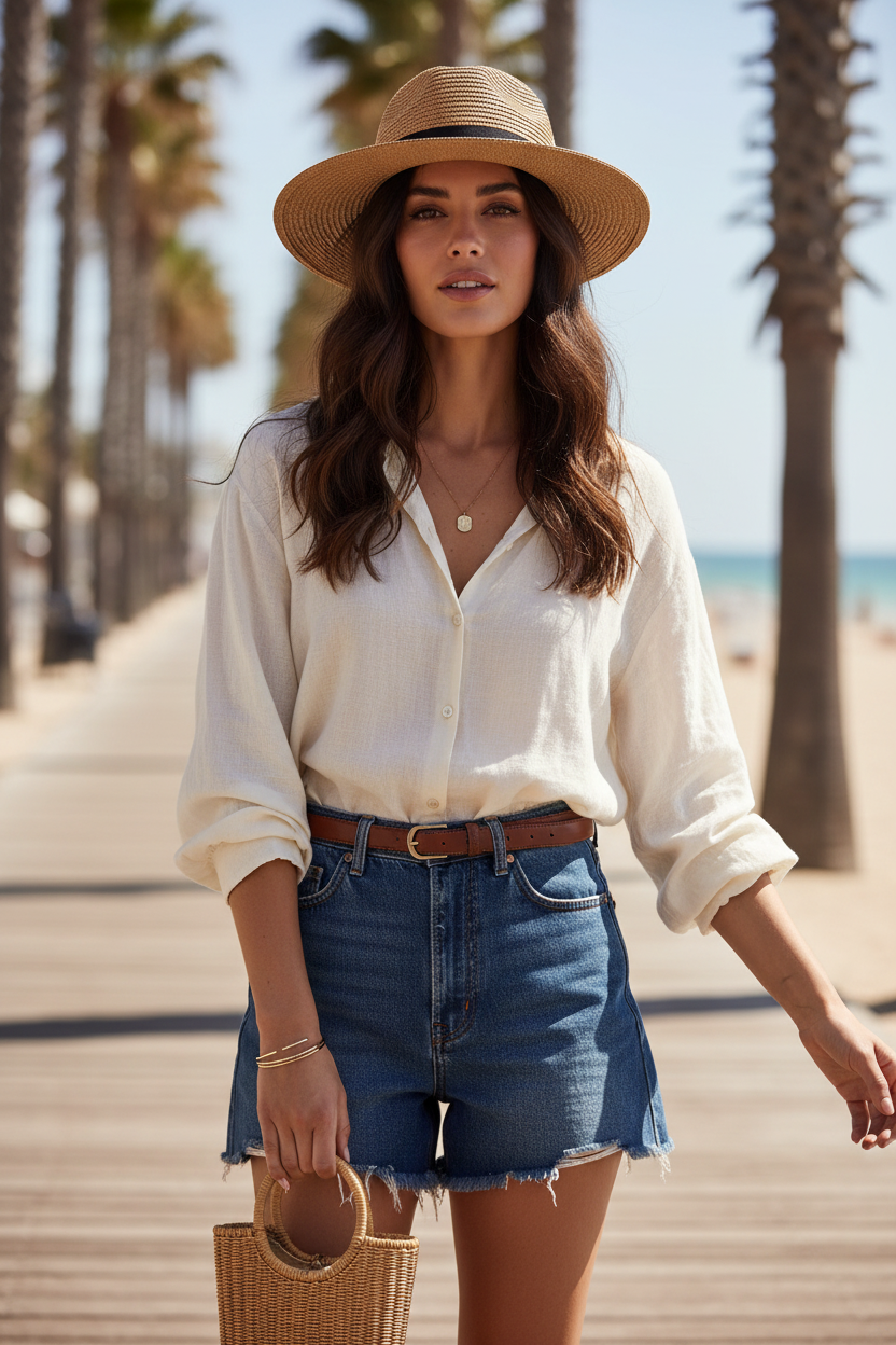 Payne Wide Brim Straw Panama Hat – Unisex Flat Top