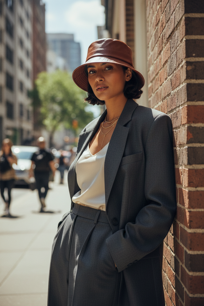 Cheek Cotton Bucket Hat with UV Protection