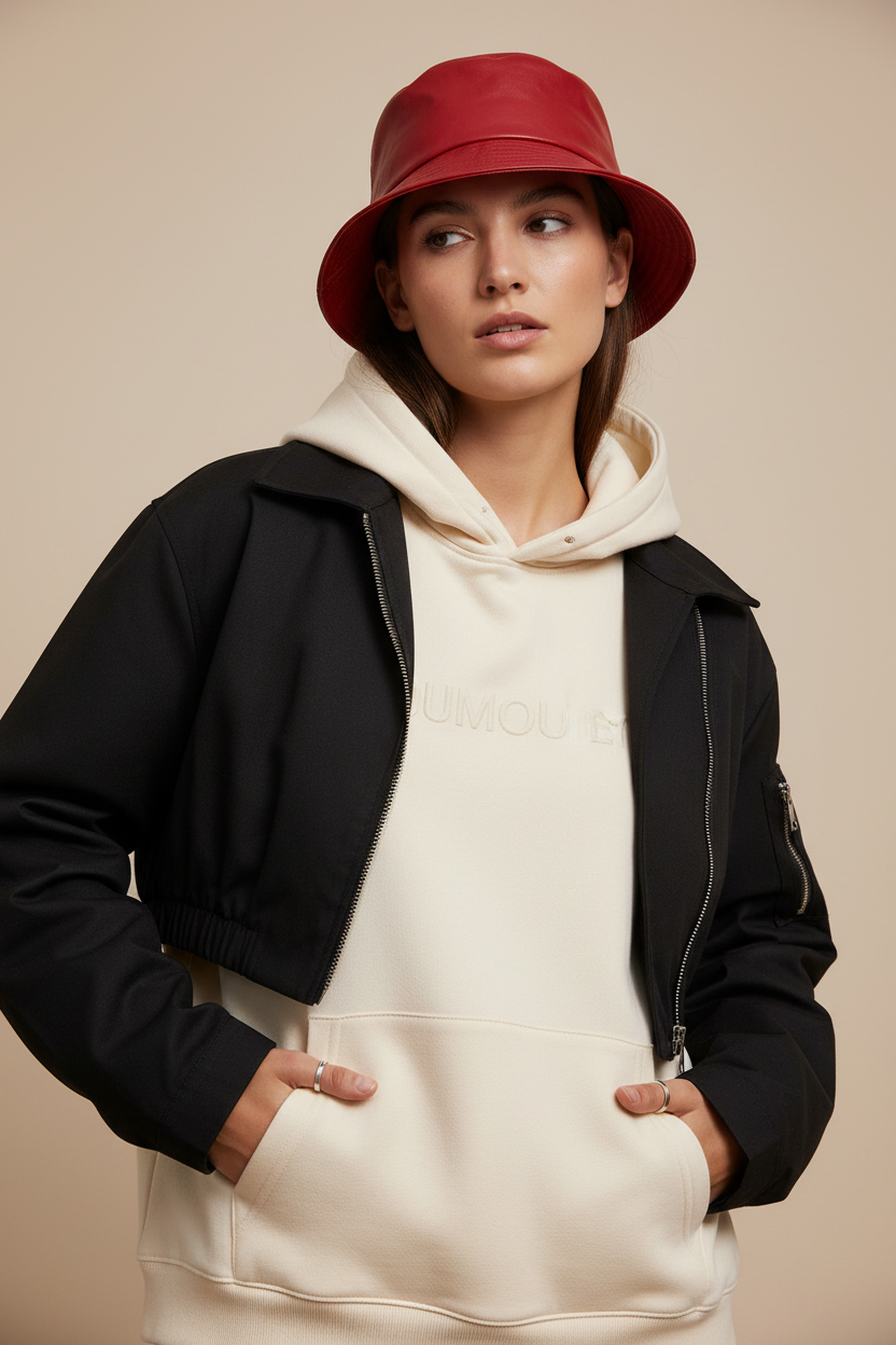 Cheek Cotton Bucket Hat with UV Protection