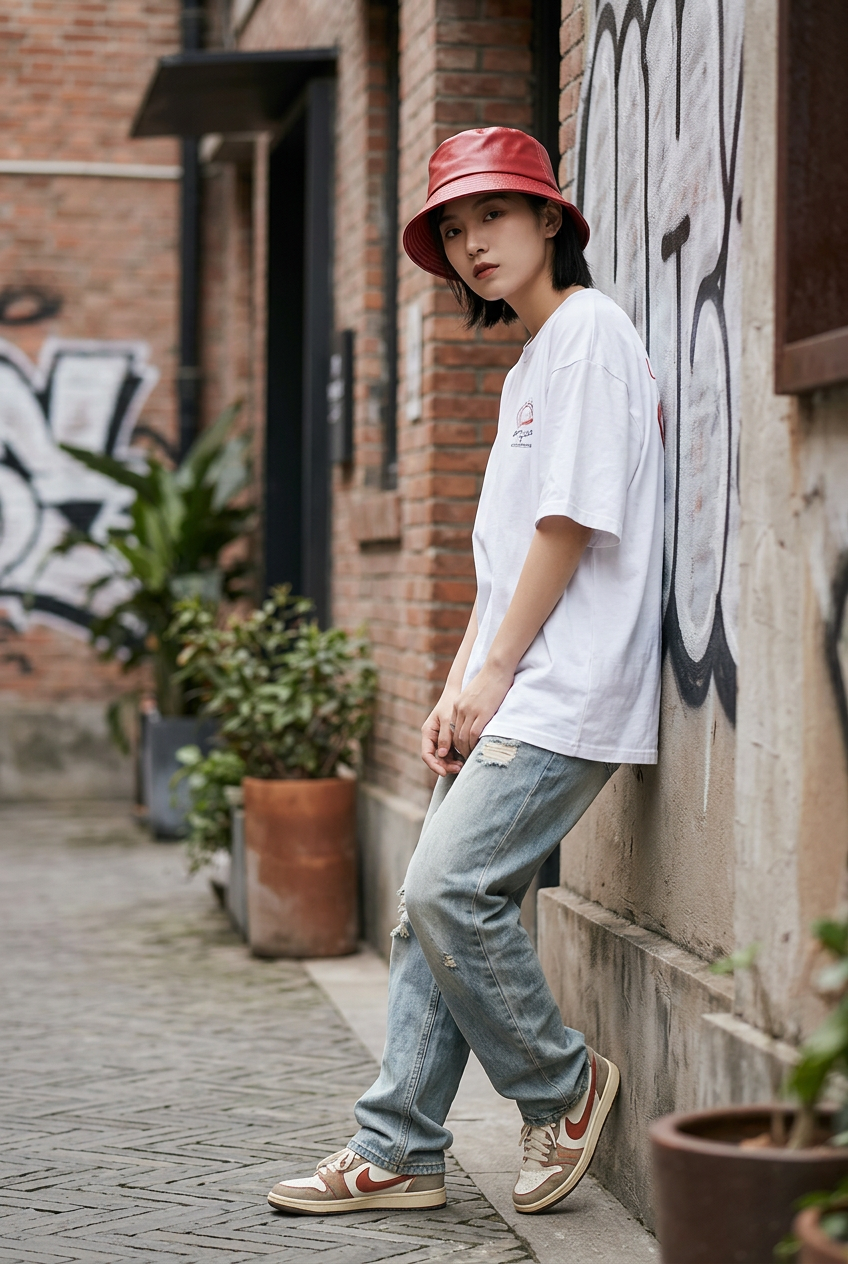 Cheek Cotton Bucket Hat with UV Protection