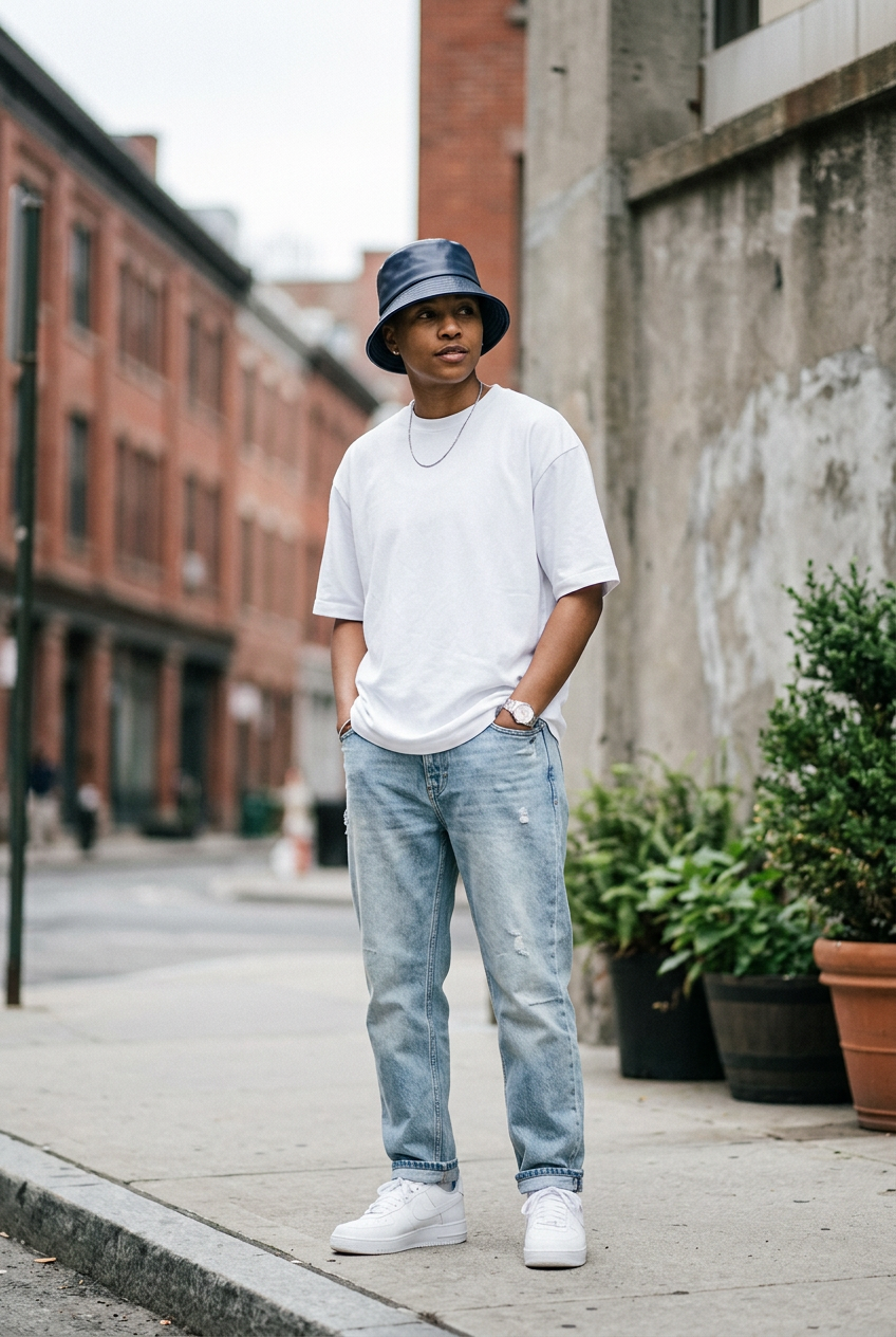 Cheek Cotton Bucket Hat with UV Protection