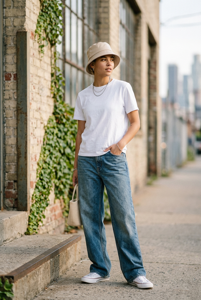 Cheek Cotton Bucket Hat with UV Protection