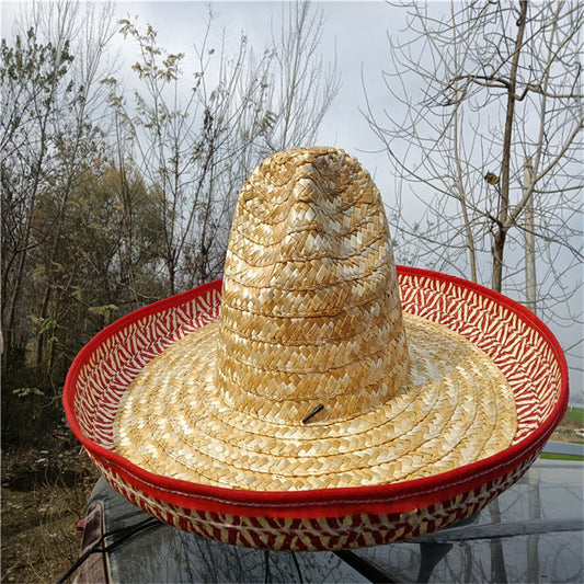 TheCapSpot - Striped Straw Hat
