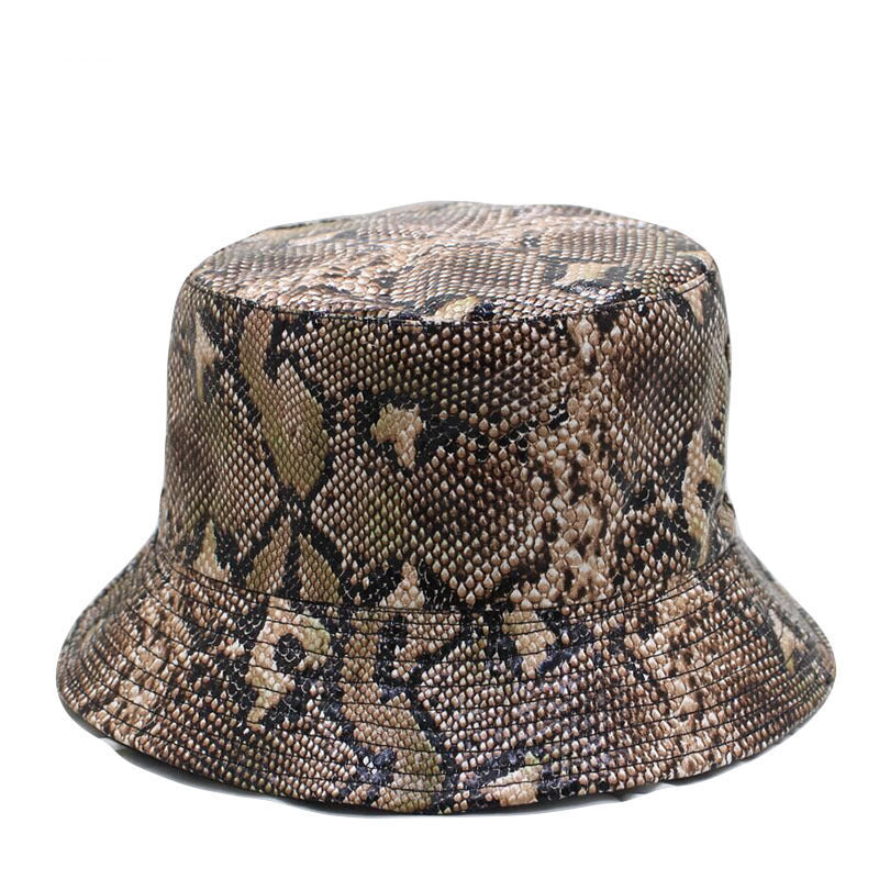 Alexandria Snake Print Bucket Hat
