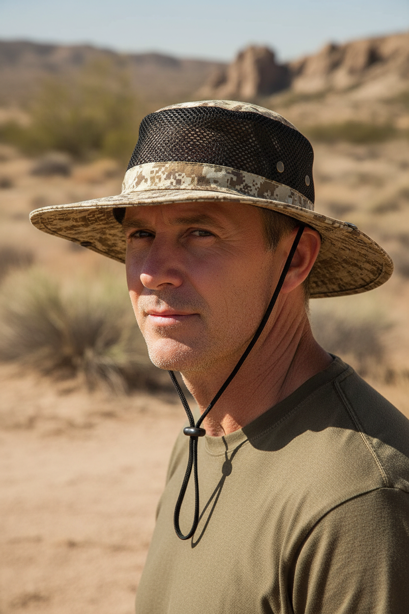 Florence Camouflage Bucket Hat with UV Protection