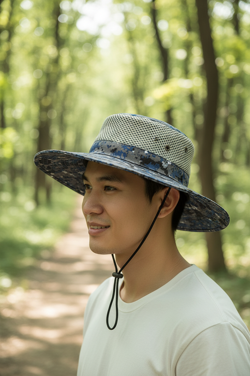 Florence Camouflage Bucket Hat with UV Protection