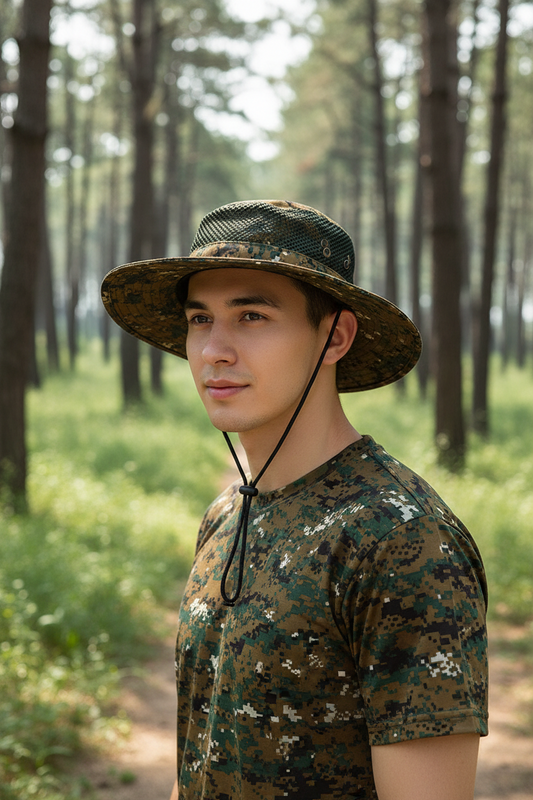 Florence Camouflage Bucket Hat with UV Protection