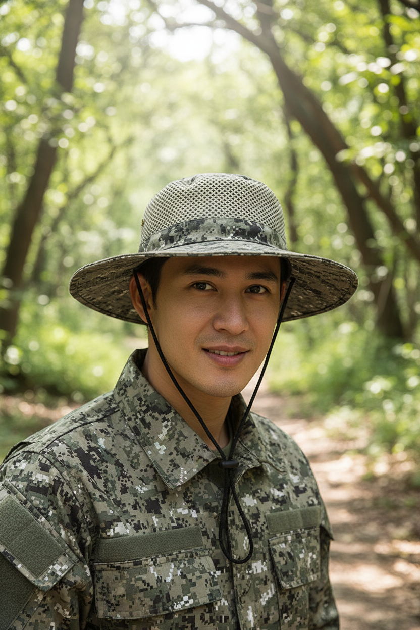 Florence Camouflage Bucket Hat with UV Protection
