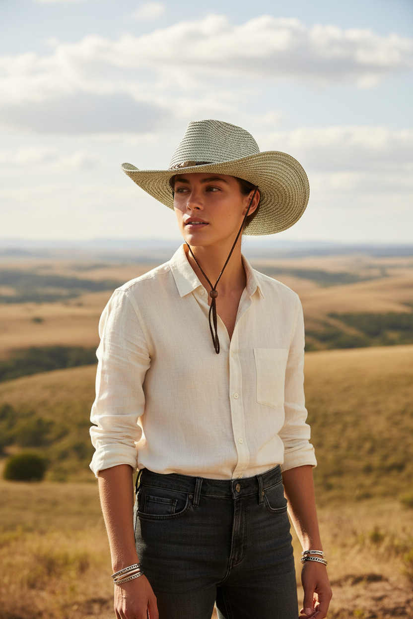 Beverly Packable Wide-Brim Cowboy Hat