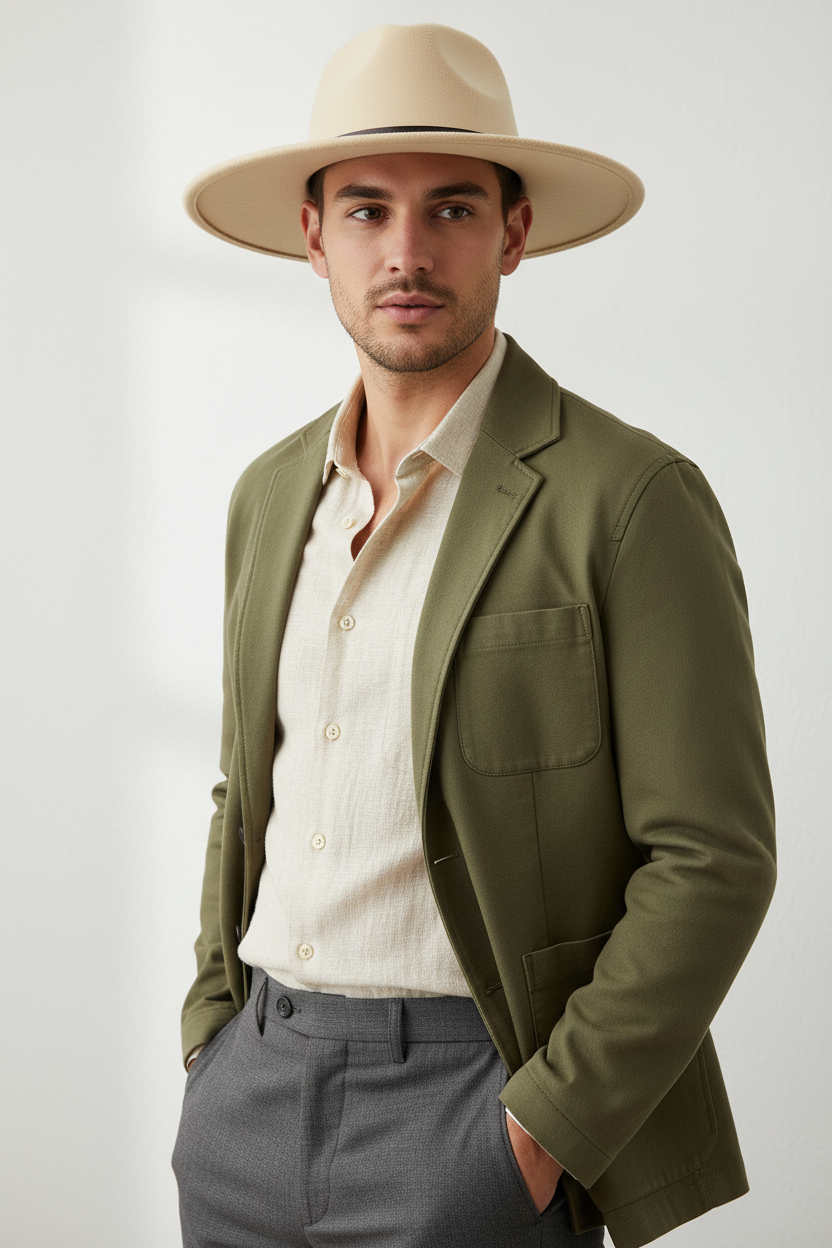 Clarksville Unisex Wool Felt Top Hat – Neutral Solid Color