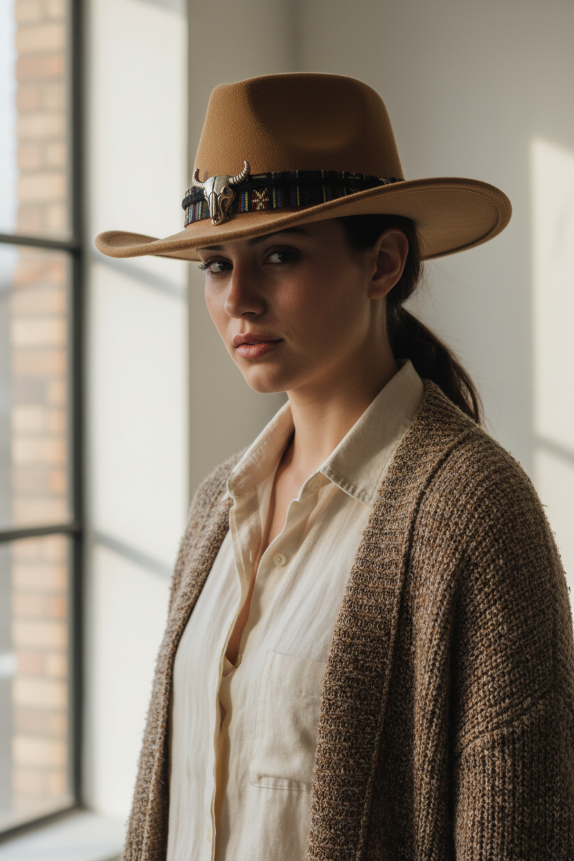 Sanderson Wool Felt Cowboy Hat