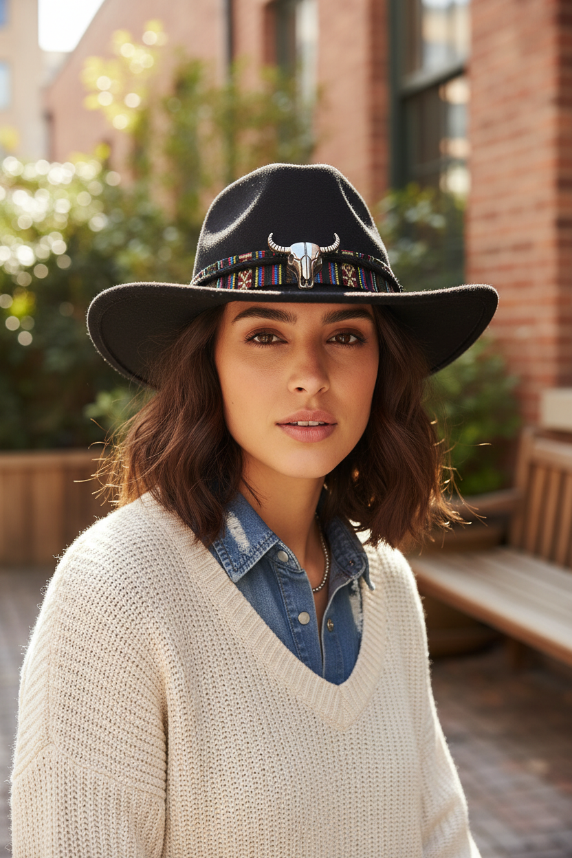 Sanderson Wool Felt Cowboy Hat