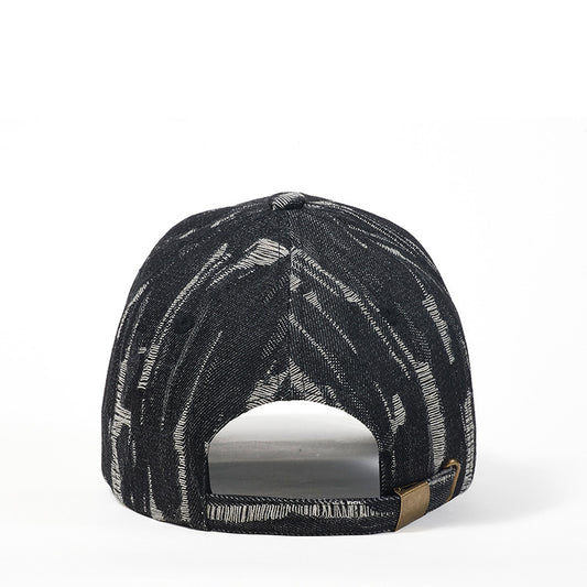 TheCapSpot - Black holed baseball cap