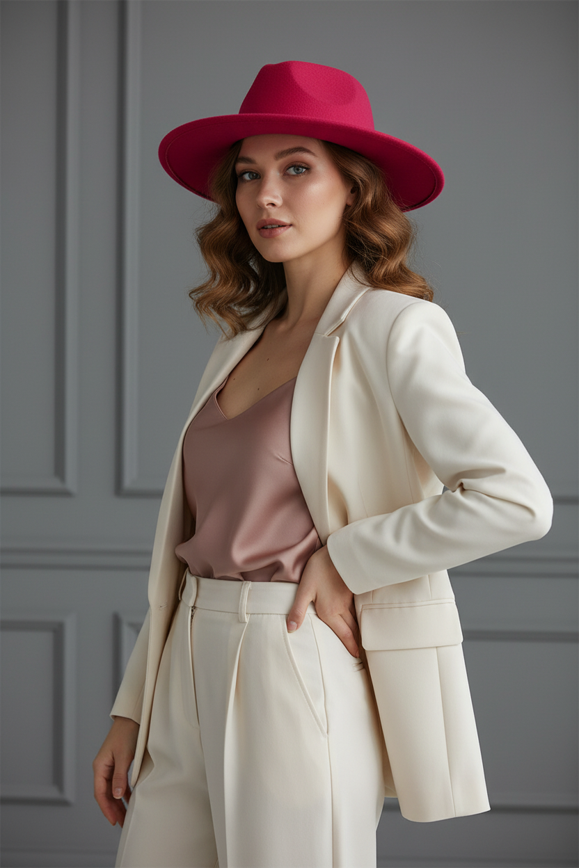 Bentley Dome Fedora Hat – Large Brim Jazz Style