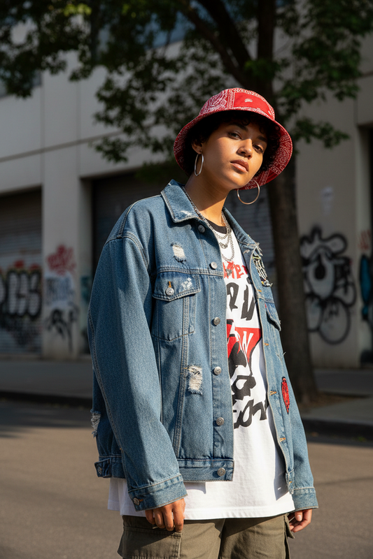 Halbert Cotton Wide Brim Bucket Hat – Unisex, One Size (55–59 cm)