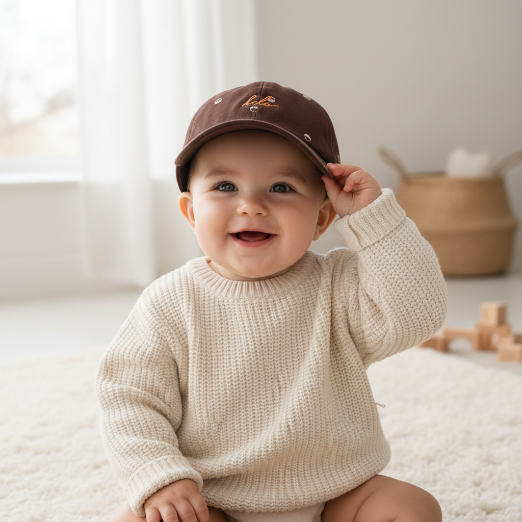 Bradley Kids' Cotton Baseball Cap | Soft Casual Sun Hat