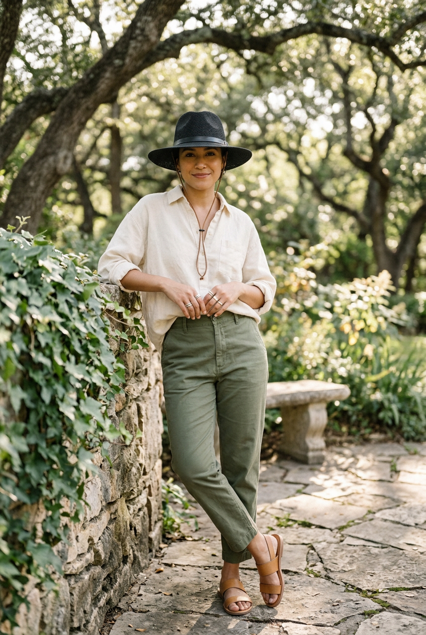 Parker Straw Fedora Hat with Adjustable Strap