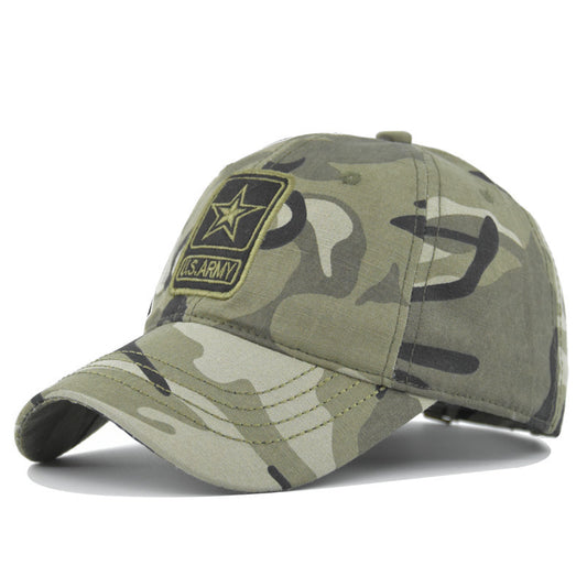 Tolbert US Army Embroidered Cotton Cap – Geometric Camo, Unisex