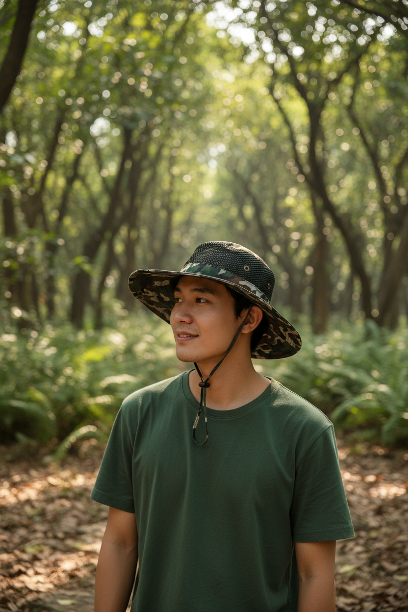 Princeton Camouflage UV Sunshade Hat
