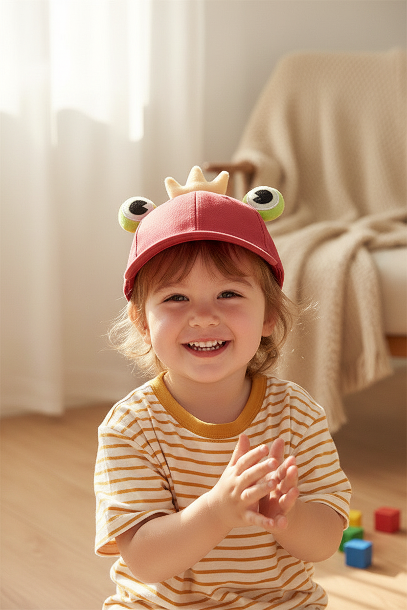 Cartoon Frog Tie-Dye Dome Cap