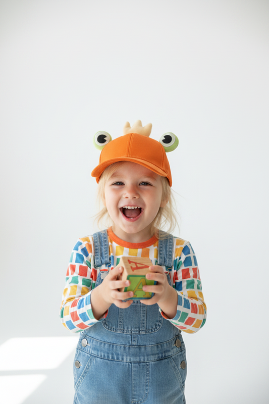 Cartoon Frog Tie-Dye Dome Cap