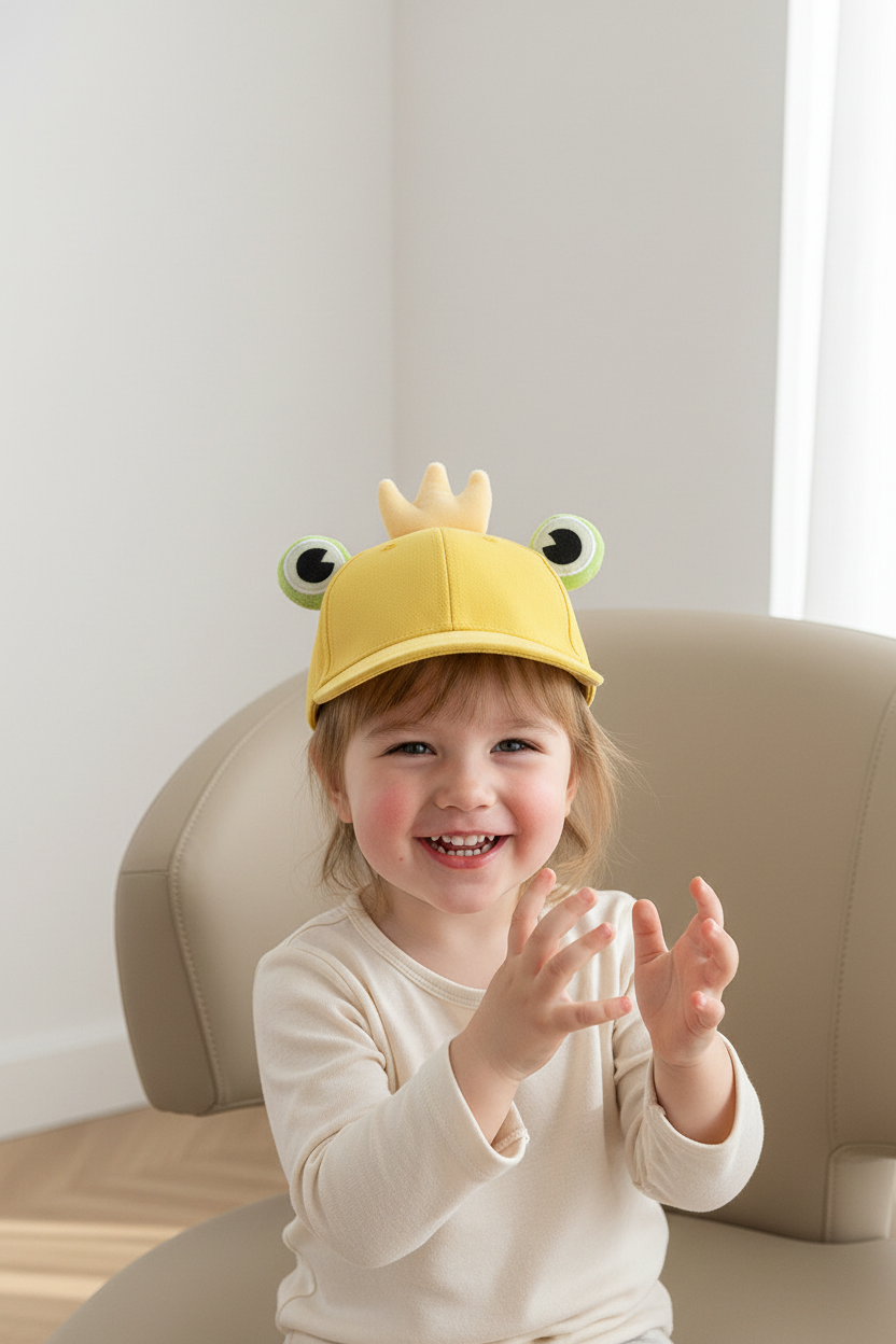 Cartoon Frog Tie-Dye Dome Cap