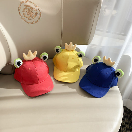 Children Hat Cartoon Frog Peaked Cap