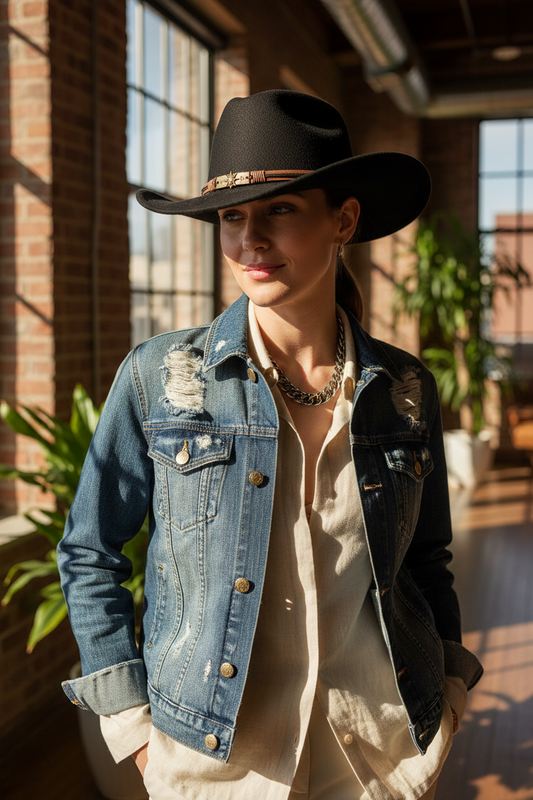 Carlsbad Wool Felt Cowboy Hat – Unisex, Size M