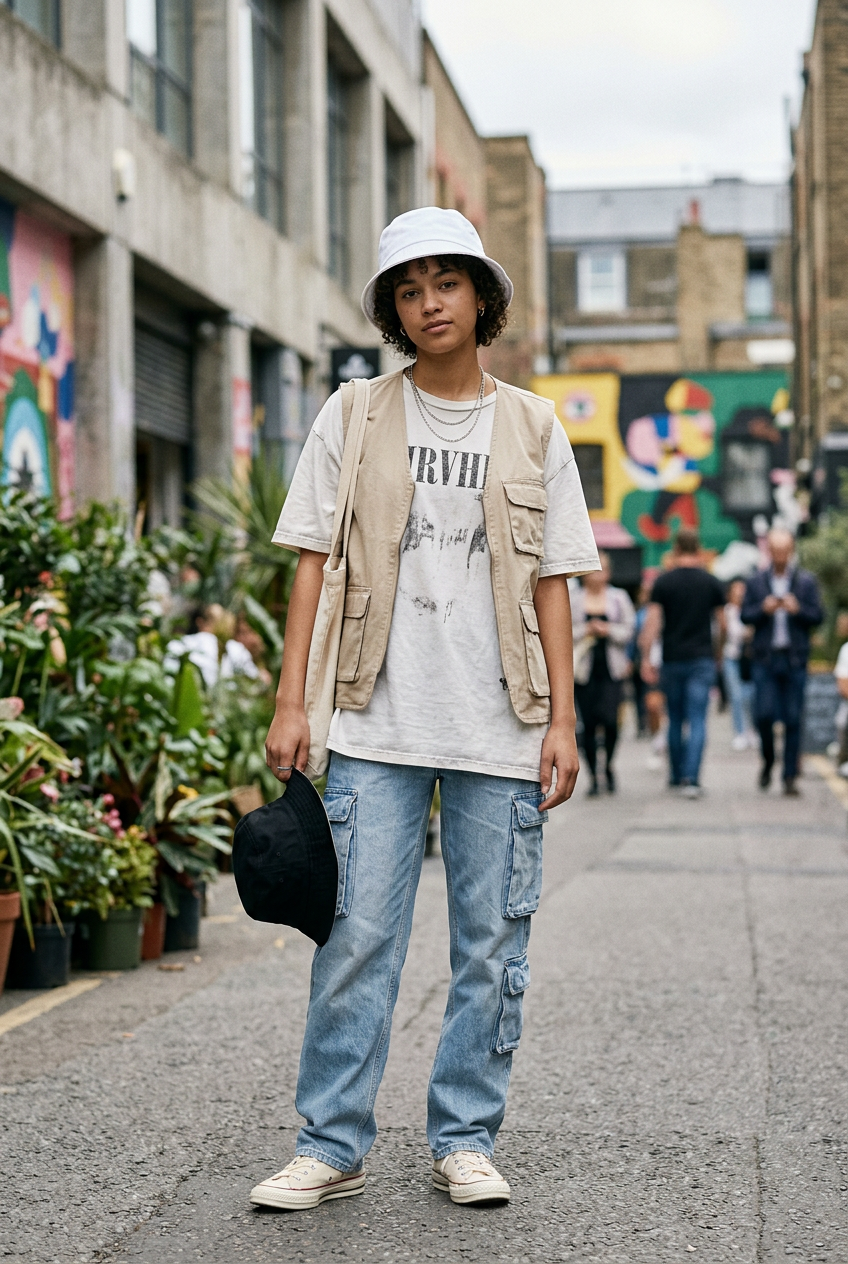 Russo Wide Brim Bucket Hat – Adult Unisex Cotton