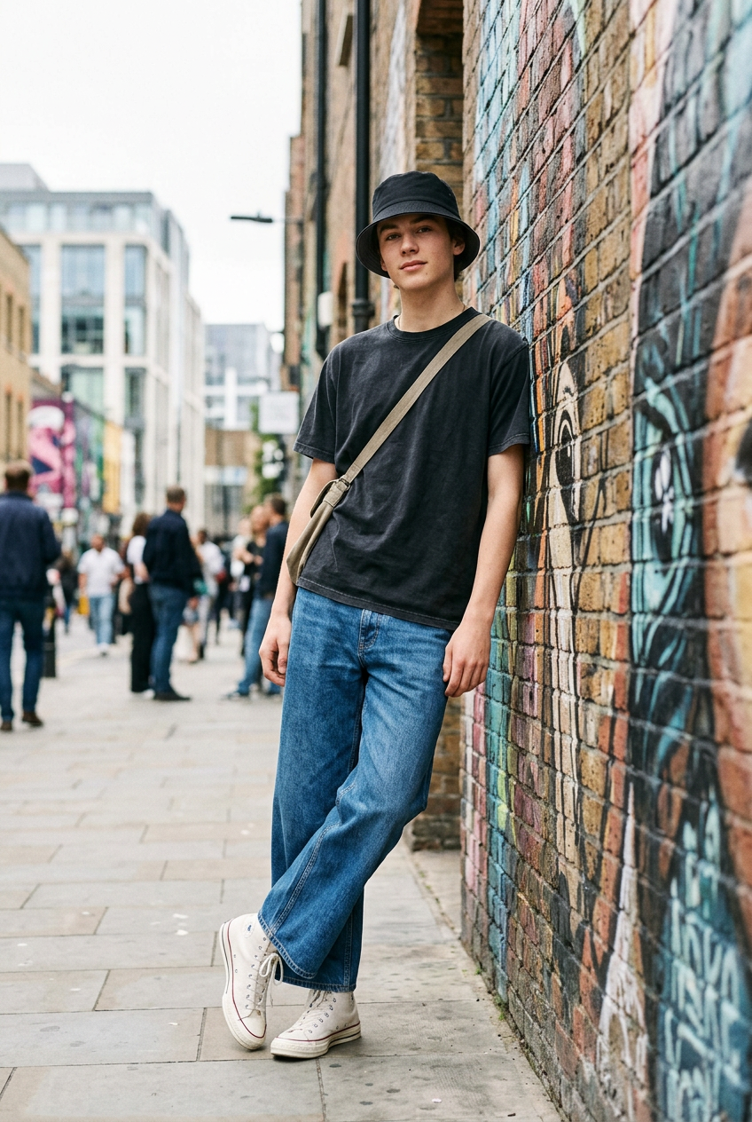 Russo Wide Brim Bucket Hat – Adult Unisex Cotton