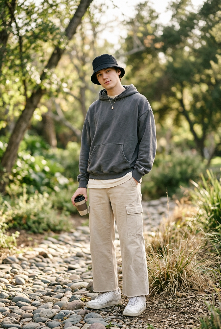 Russo Wide Brim Bucket Hat – Adult Unisex Cotton