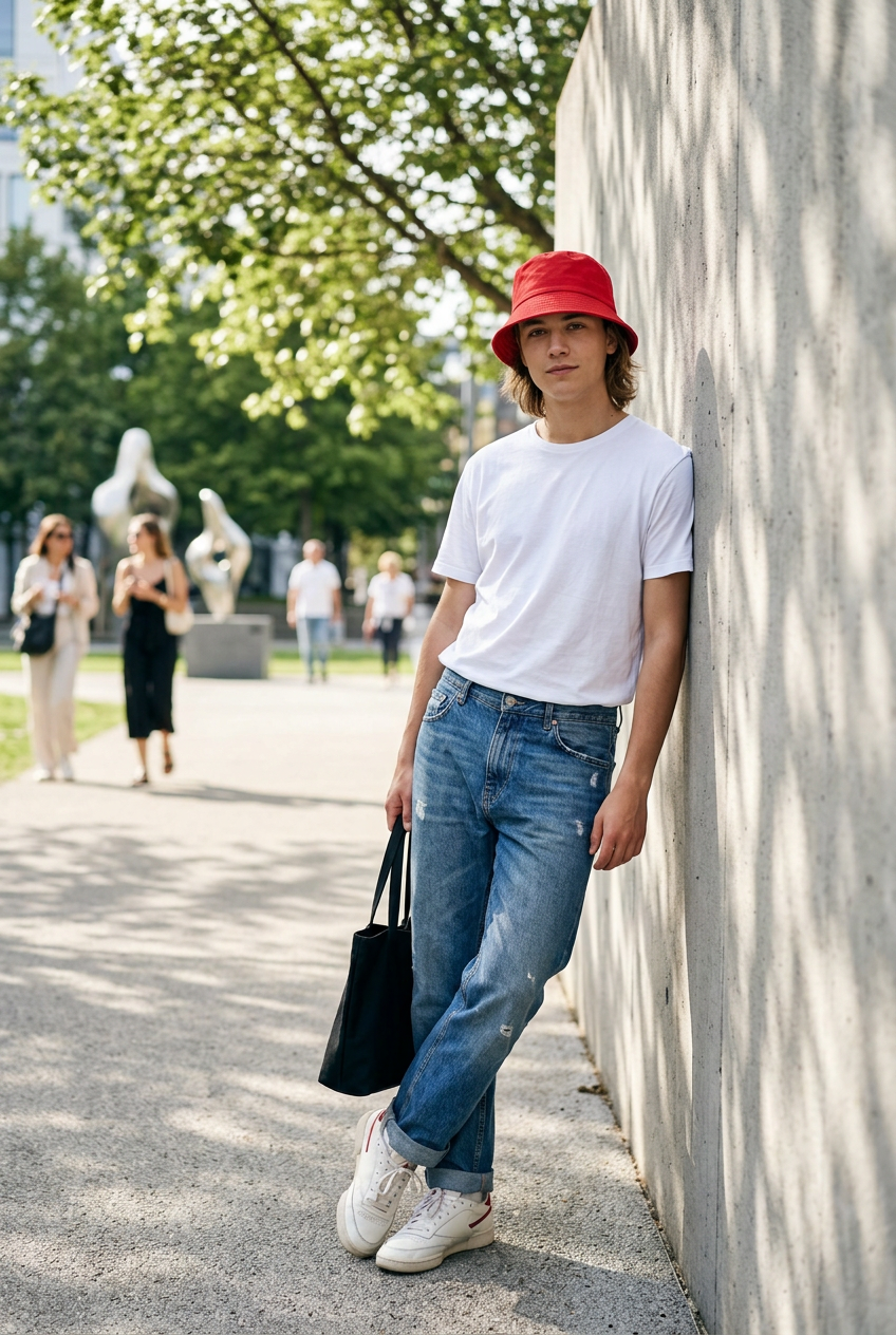 Russo Wide Brim Bucket Hat – Adult Unisex Cotton