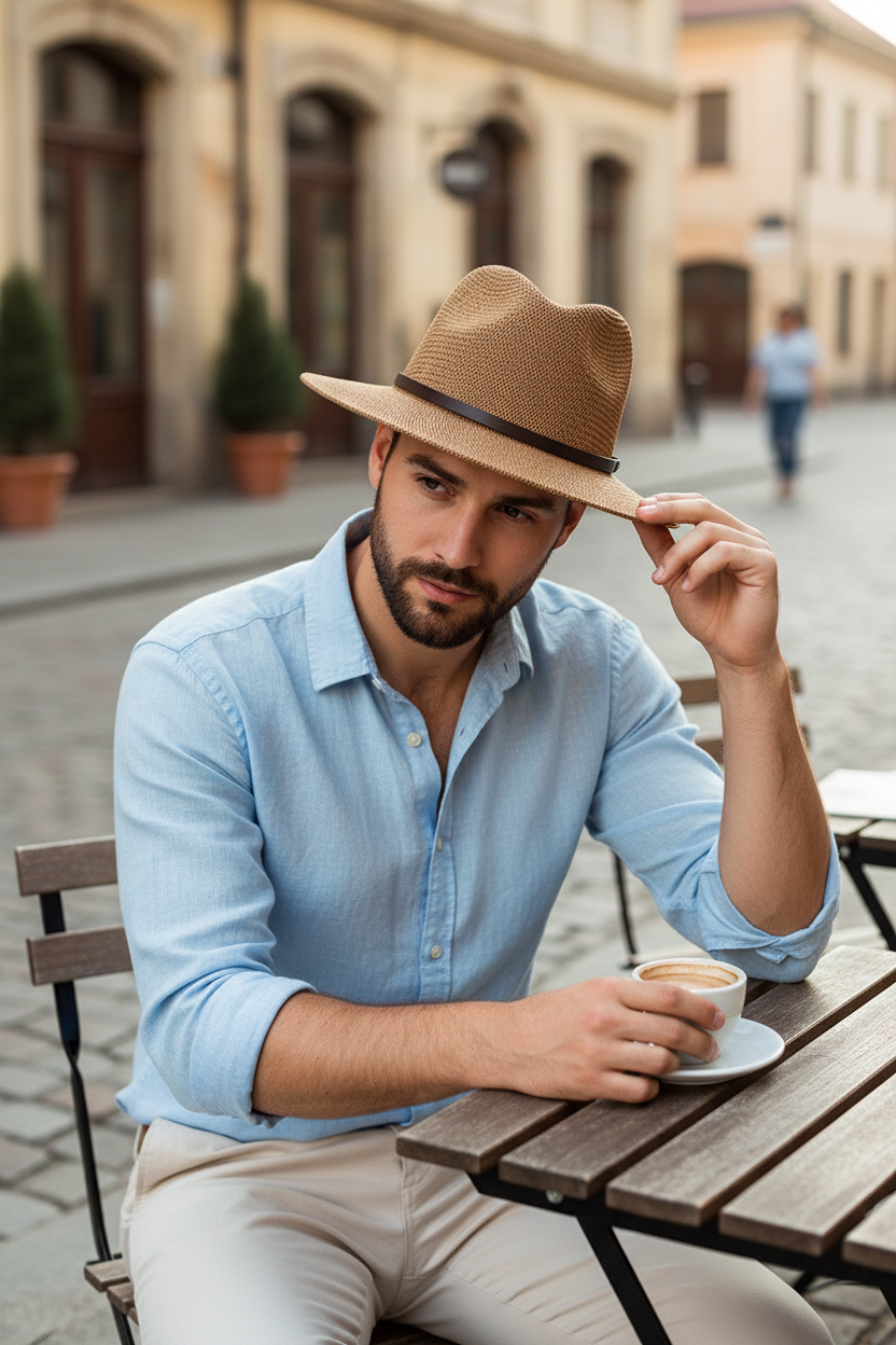 :Holiday Wide Brim Straw Beach Hat with UV Protection