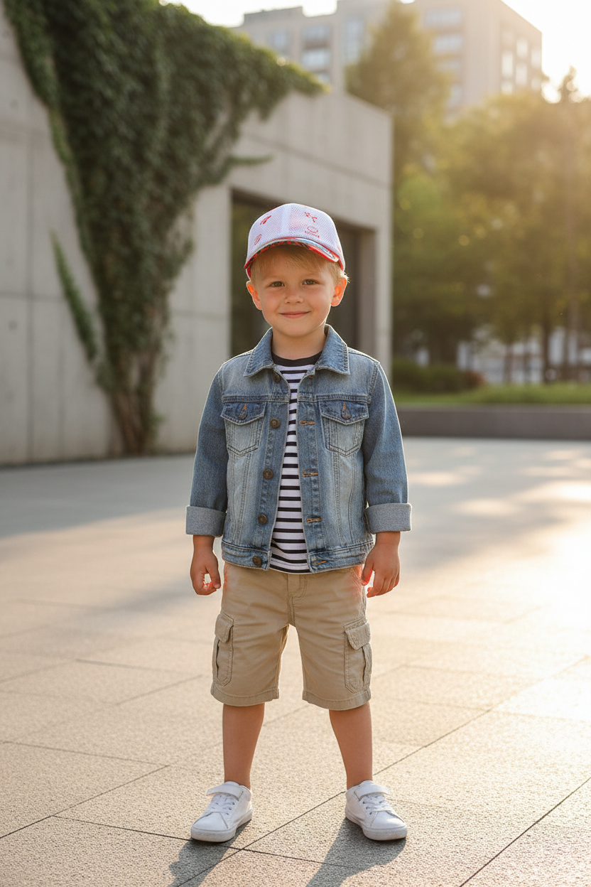 Tolliver Kids' Cotton-Polyester Sun Hat | Wide-Brim Baseball Cap