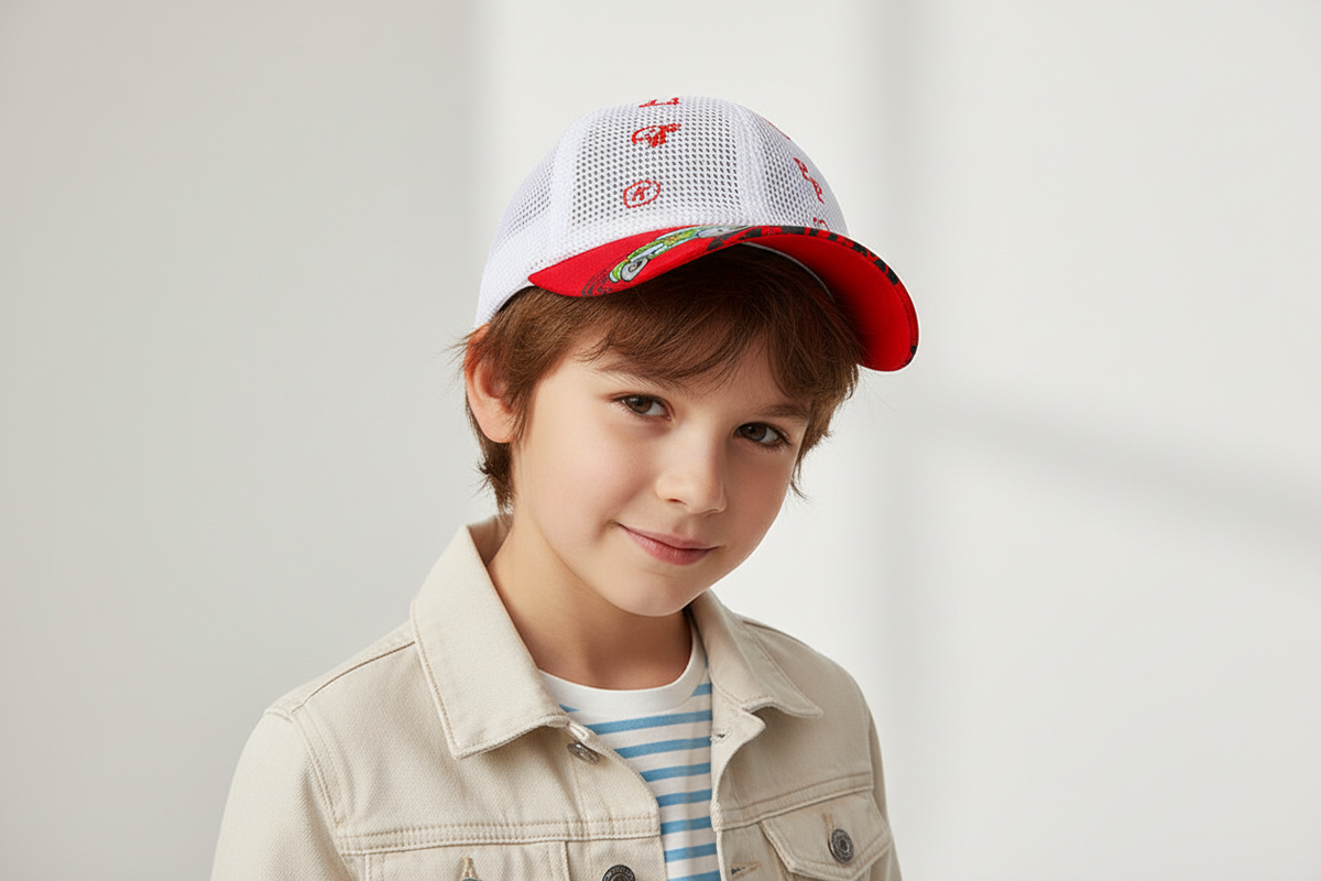 Tolliver Kids' Cotton-Polyester Sun Hat | Wide-Brim Baseball Cap
